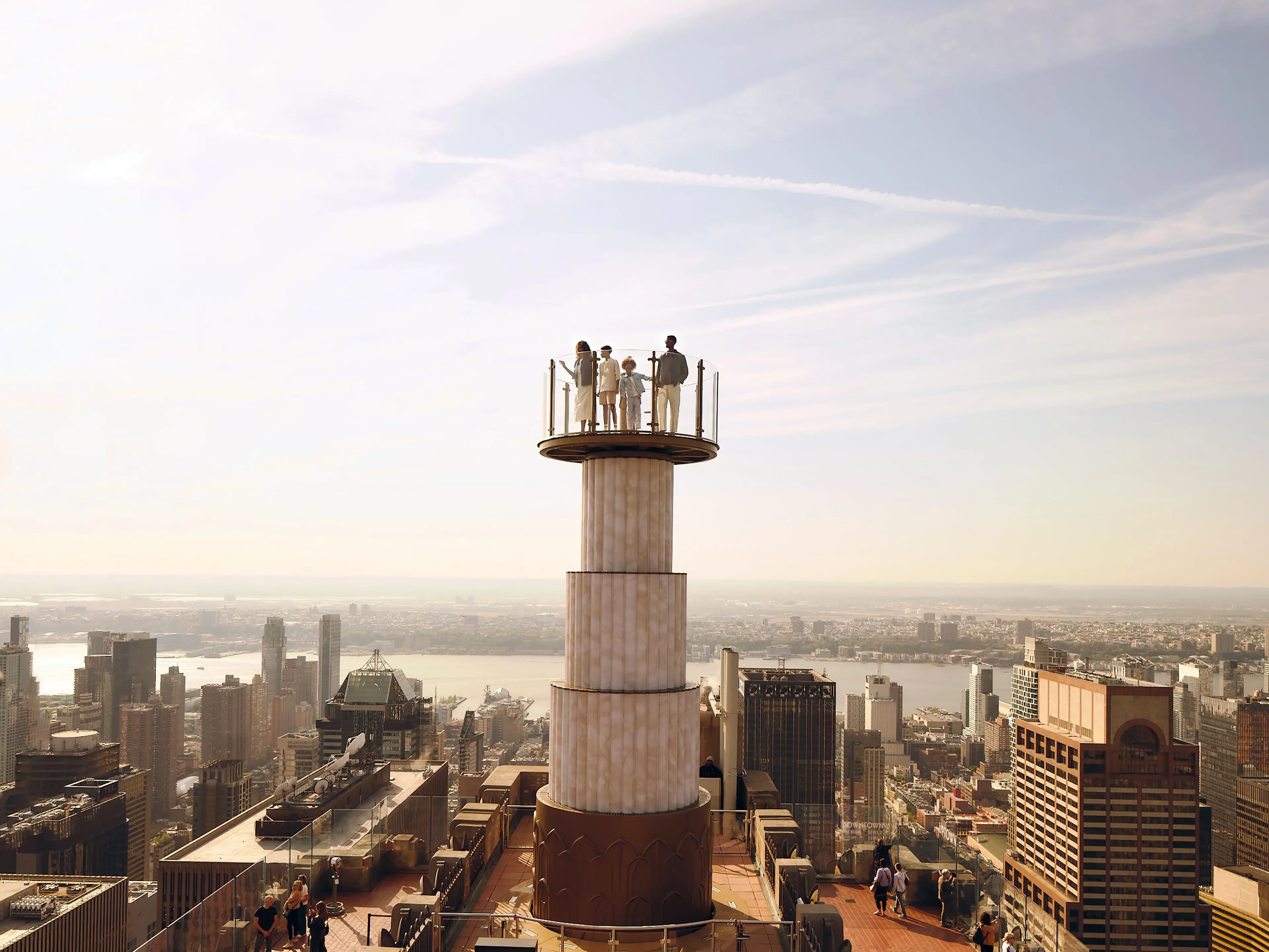 skylift at top of the rock