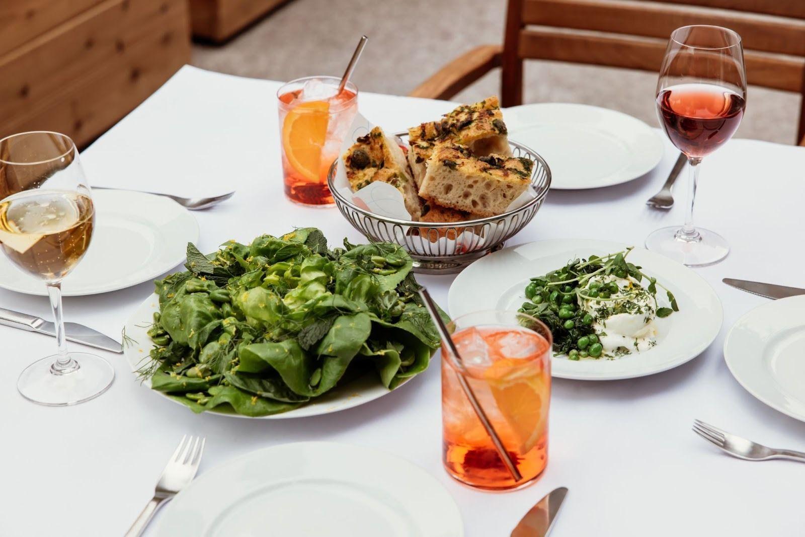 table of food at Jupiter
