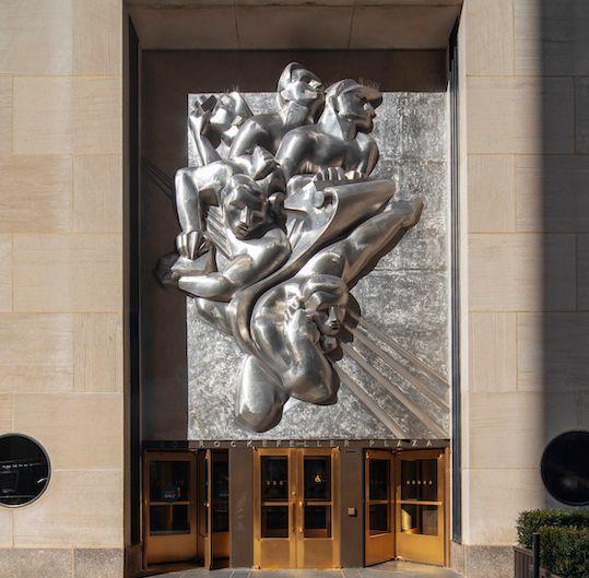 News sculpture by Isamu Noguchi