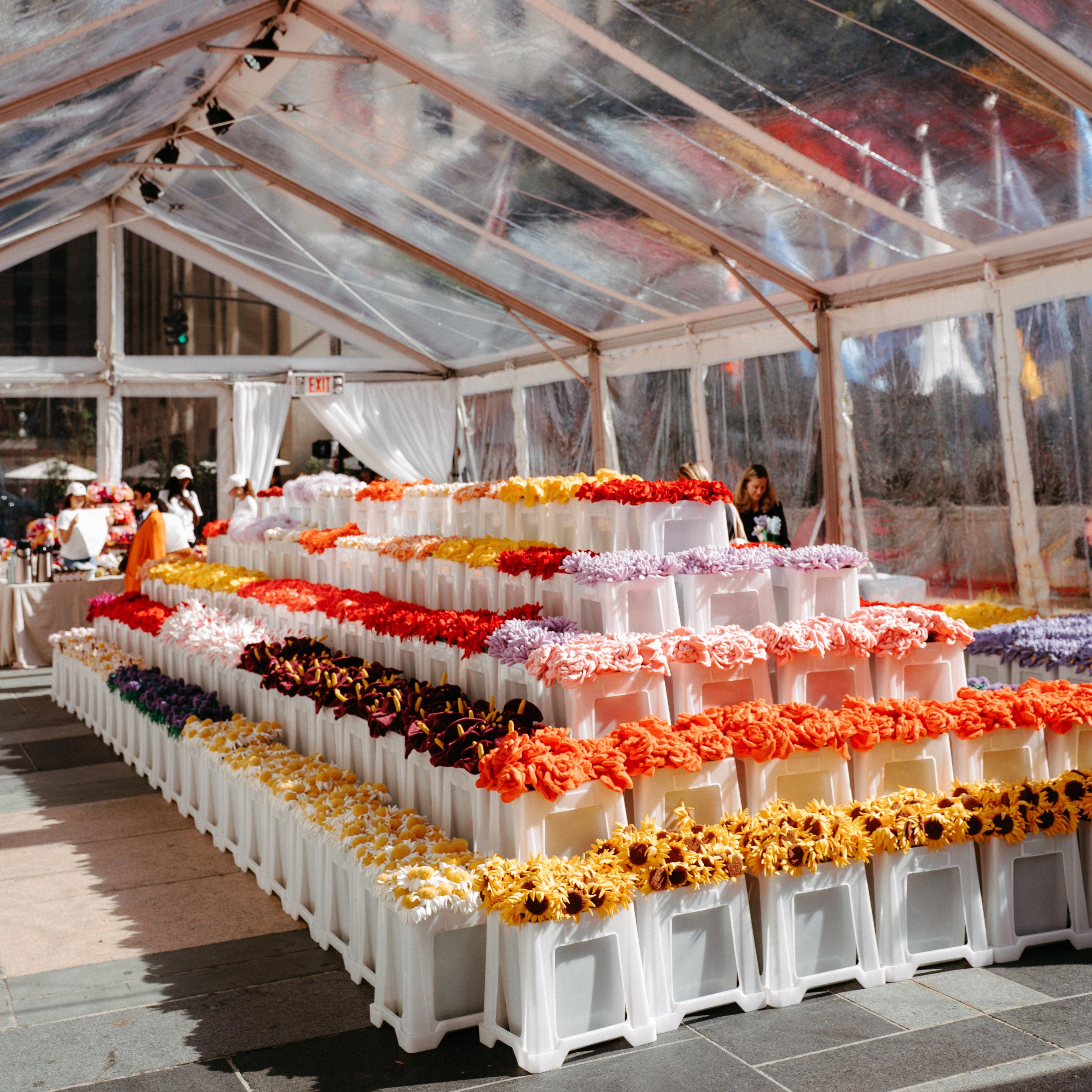 cj hendry's flower market at rockefeller center