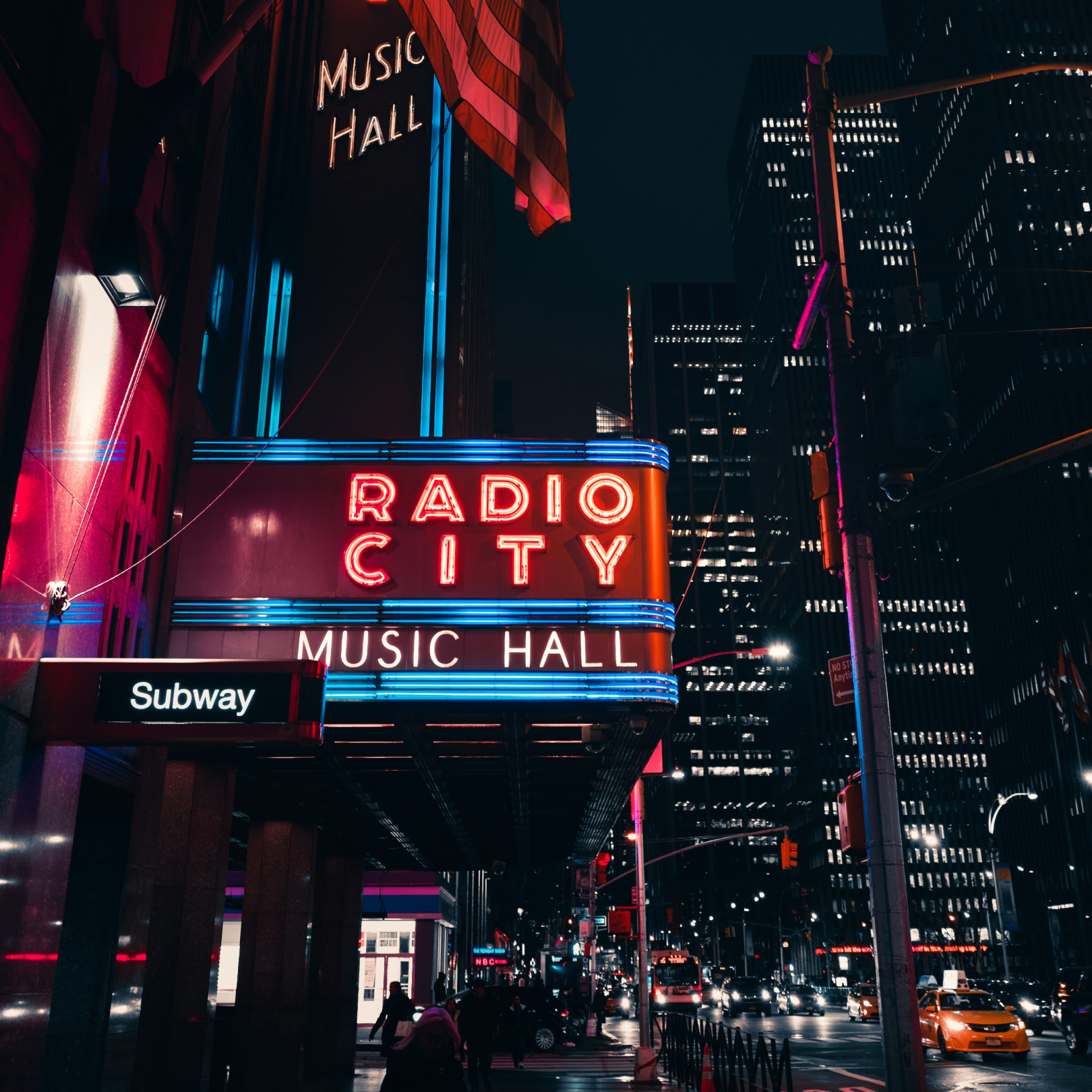 Radio City Music Hall marquee
