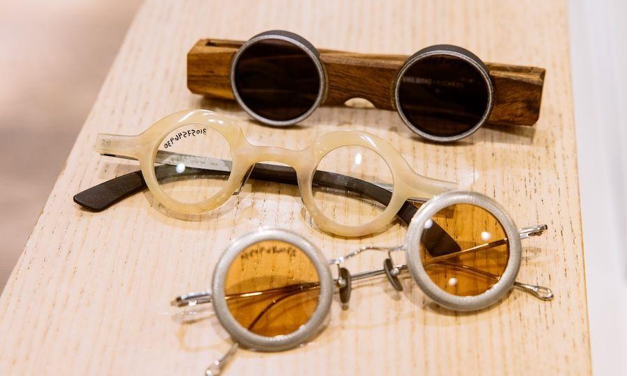 Three pairs of glasses from Studio Optix at Rockefeller Center