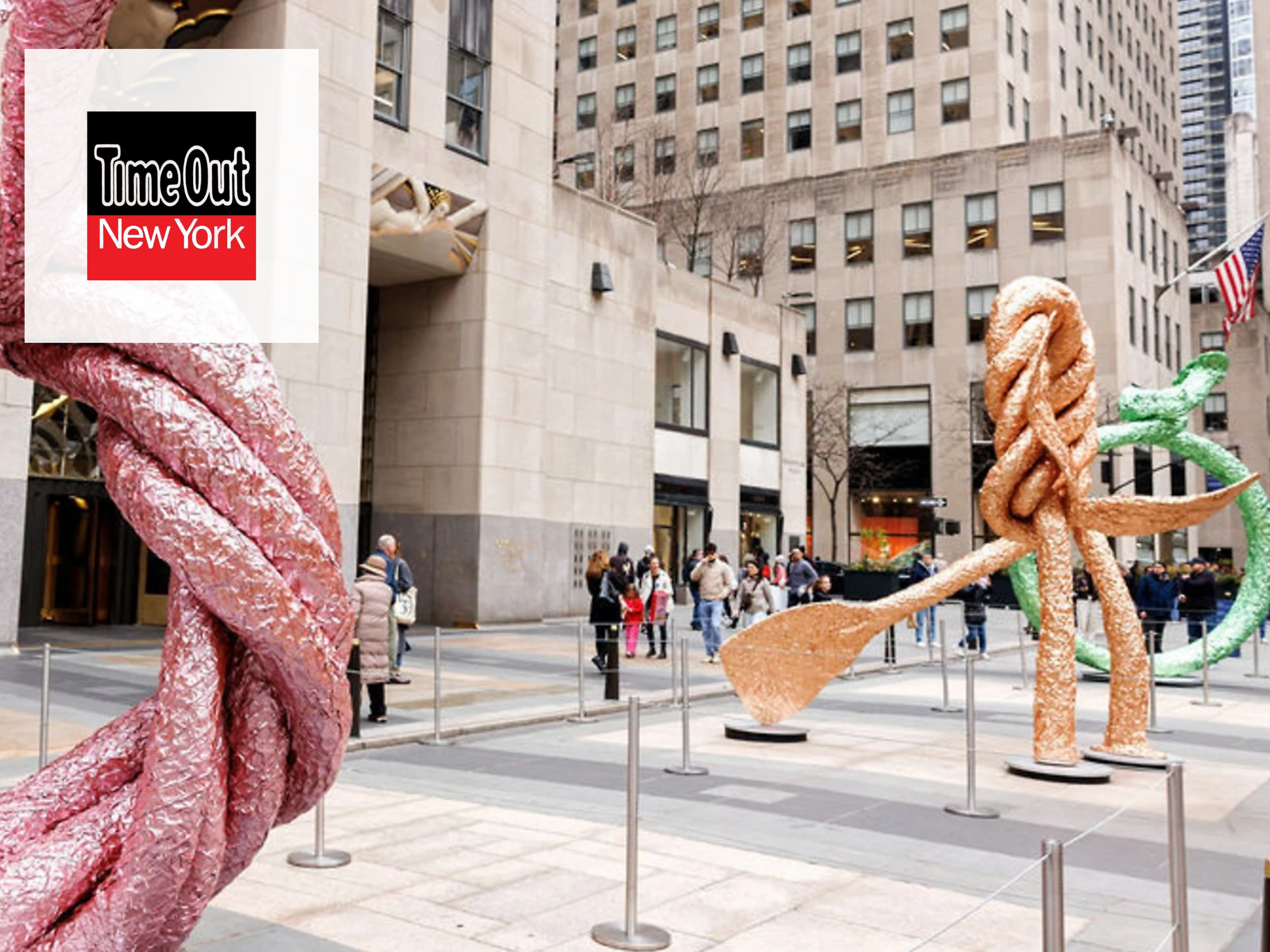 chamberlain sculptures at rockefeller center