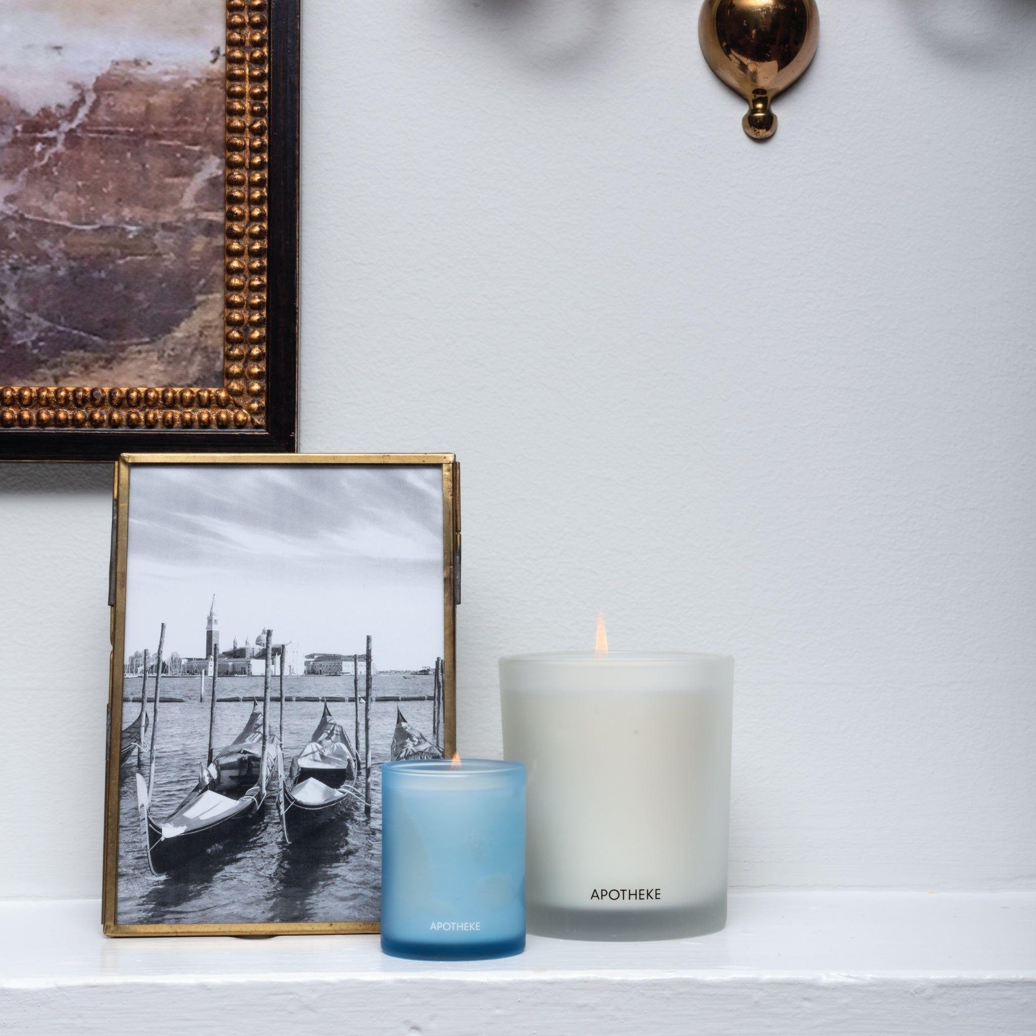 Canvas candle from Apotheke at Rockefeller Center