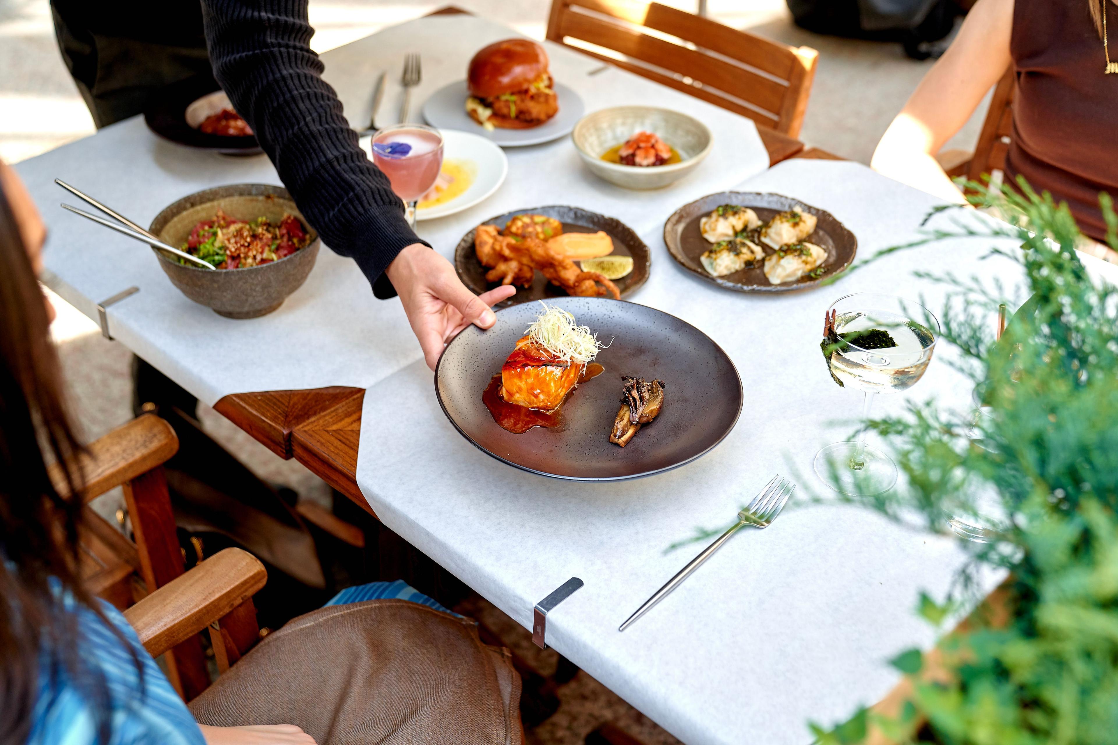 a table of food from naro