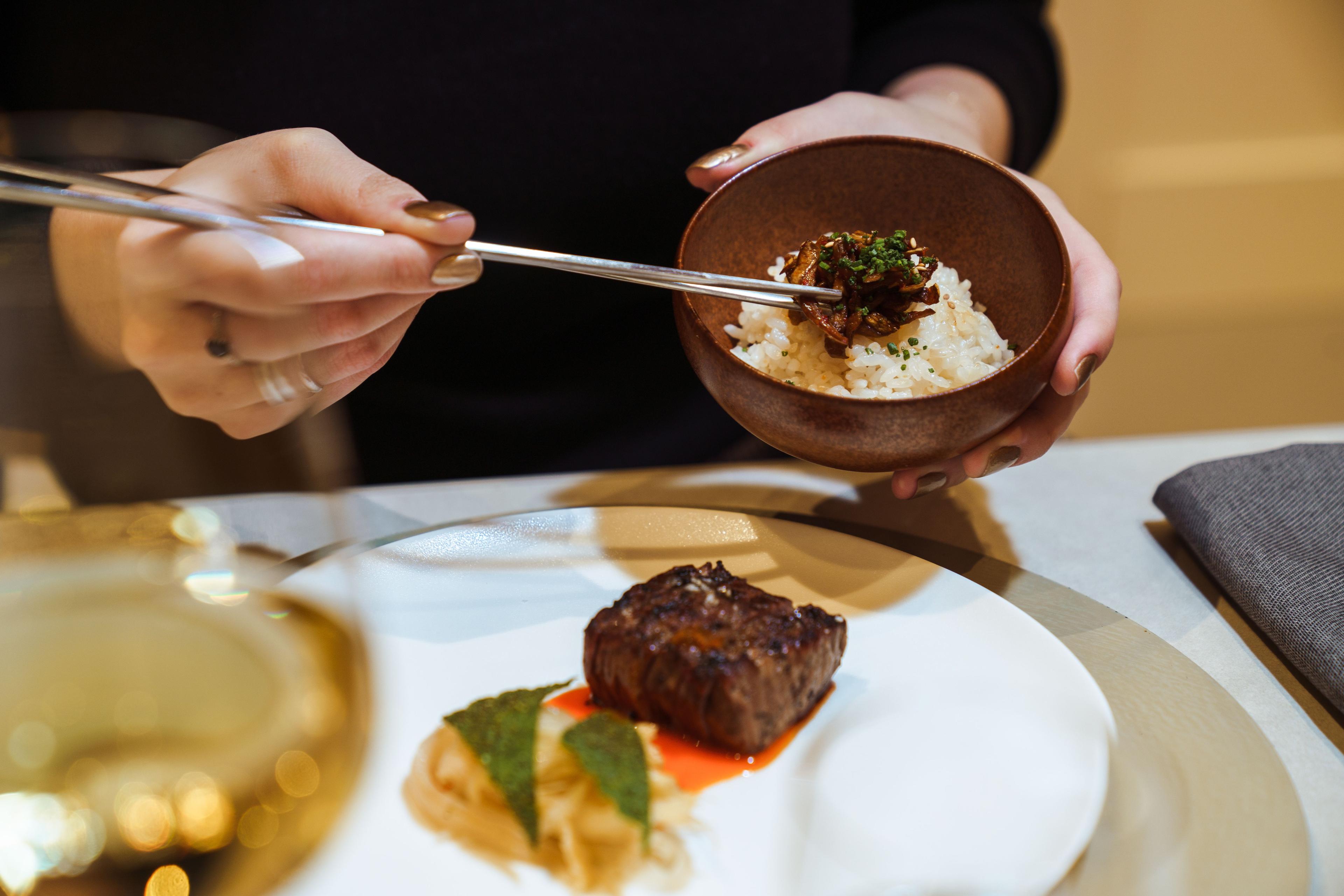 Beef dish from NARO at Rockefeller Center