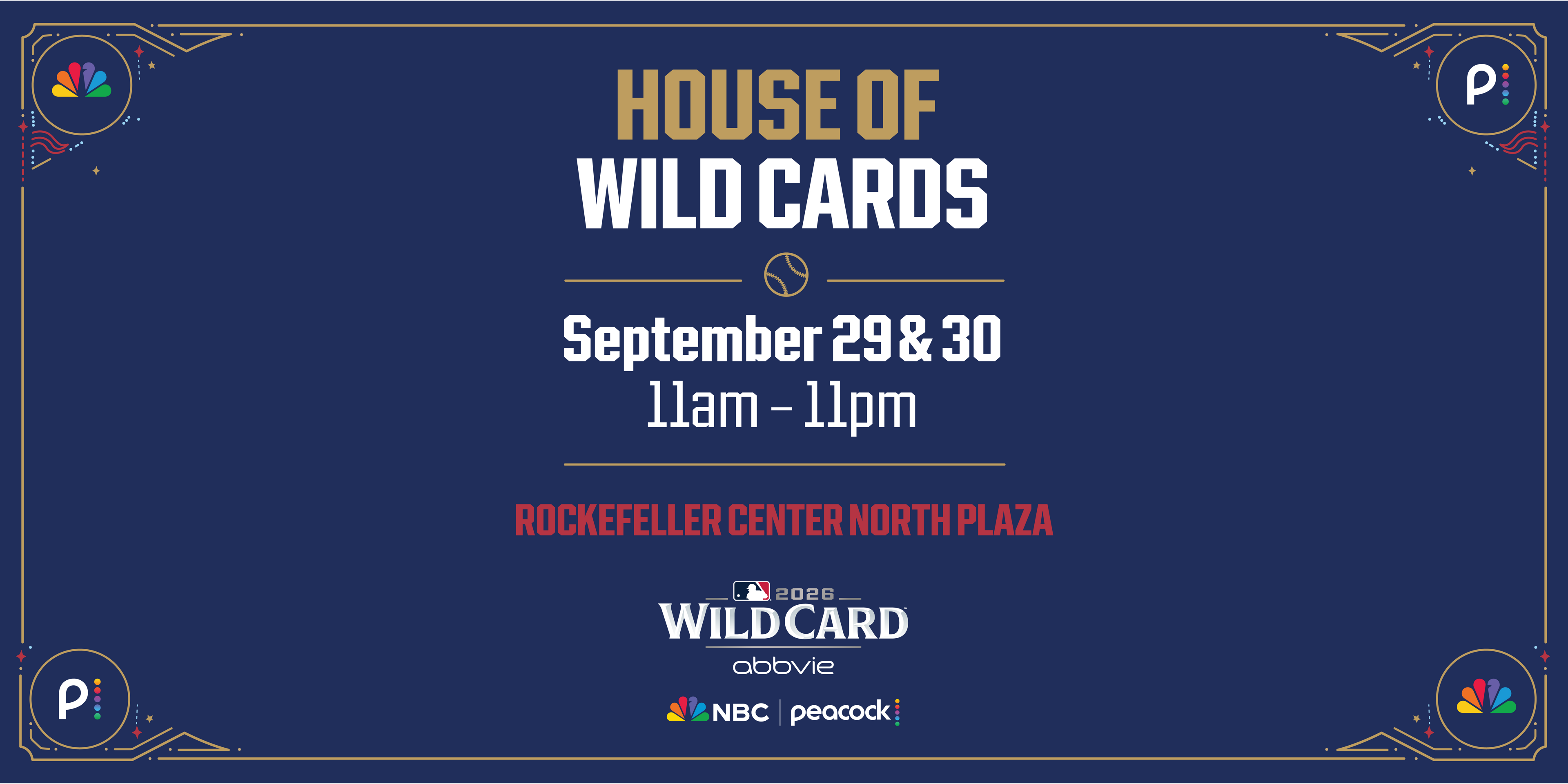House of Wild Cards at Rockefeller Center